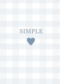 SIMPLE HEART :check naturalblue