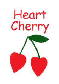 Kawaii heart cherry
