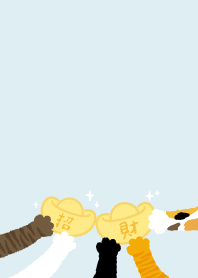 招財貓手手..白1