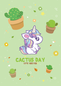 Unicorn Cactus Day Lovely