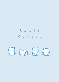 small kitten-aqua blue.