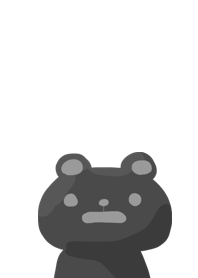 Dark black bear