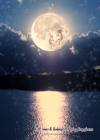 Full moon & Kokopelli bring happiness