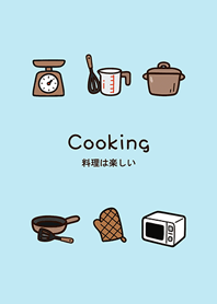 Cooking is so much fun(Light blue)