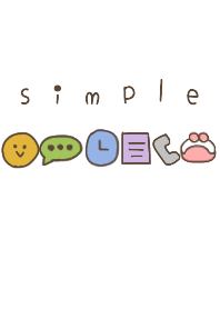 シンプル カラフル