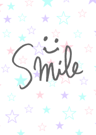 Smile - colorful star-