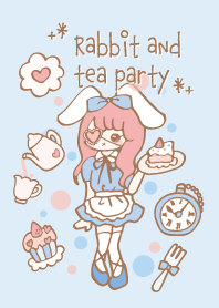 Rabbit and tea party+*