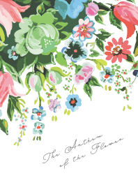 Blooming flowers -White-