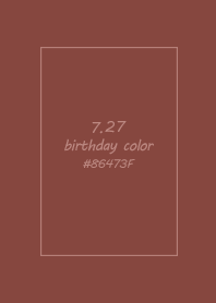 生日代表色-7月27日
