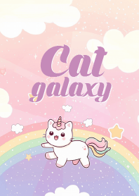 lucky cat on the galaxy