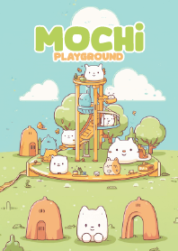 cute mochi in playground