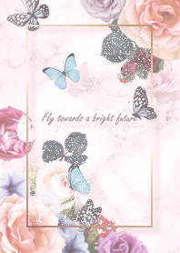 Rose, Butterfly and Marble pink11_2