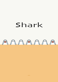 Orange : Kawaii Shark