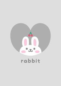 Rabbits3 Cherry - gray