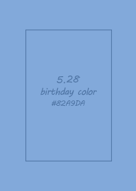 birthday color - May 28
