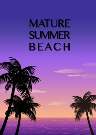 MATURE SUMMER BEACH