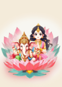 พระพิฆเนศและพระแม่ลักษมี : ร่ำรวย สมหวัง