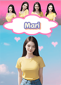 Mari Yellow shirt,jeans Pi02