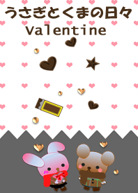 Rabbit and bear daily<Valentine>