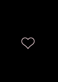 heart simple--black pinkm,.