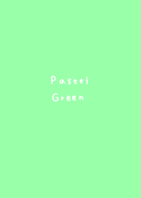 Pastel green. Hand-drawn.