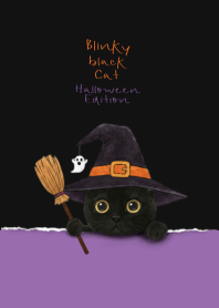 Blinky Black Cat (Dark Halloween Cat)