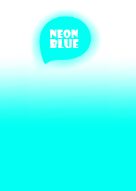 White & Neon Blue Theme