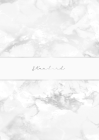 Marble x Silver Standard #ホワイト