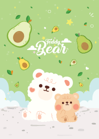 Teddy Bear Love Avocado Cute