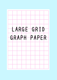 LARGE PINK GRID GRAPH PAPER-LIGHT BLUE