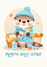 Playful Baby Otter