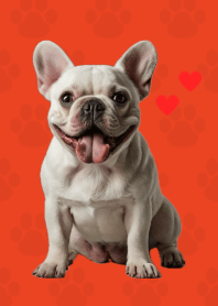 French Bulldog Theme Red 02