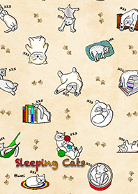 Sleeping Cats #01(Brown color)