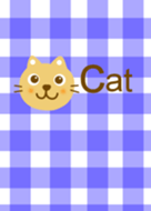 Cat and check pattern from J