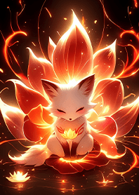 ⭐烈焰紅蓮華小九尾狐❤️