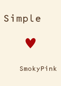 シンプル <スモーキー ピンク>