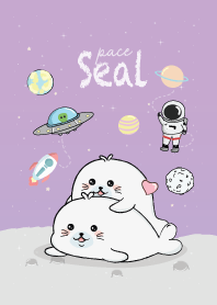 Seal On Space Purple