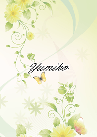 Yumiko Butterflies & flowers