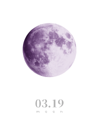 Moon - March 19th - White
