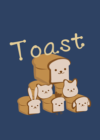 Cute animal toast
