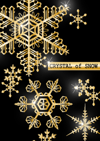 Cristal de neve Tema dourado