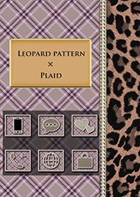 Leopard pattern&Plaid