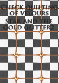 Check quilting of velours<Star,glitter2>