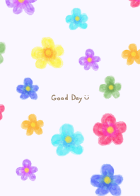 Watercolor POP flowers20 from Japan