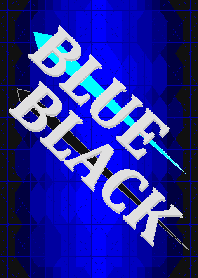 Color Wall Series Blue & Black No.1