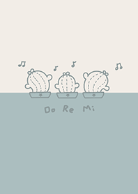 扭扭仙人掌-米色.灰青色