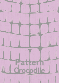 Pattern Crocodile Pale lilac