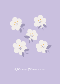 White Flowers Pattern No.3