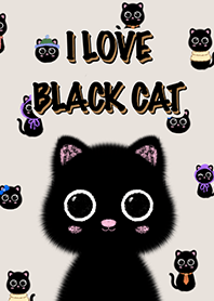I love black cat with big eyes