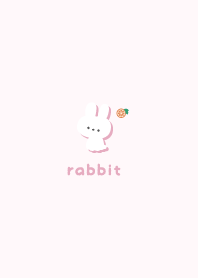 Rabbits5 Orange - Pink